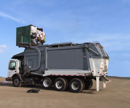 Environmentally-friendly enclosed skip in Hillingdon
