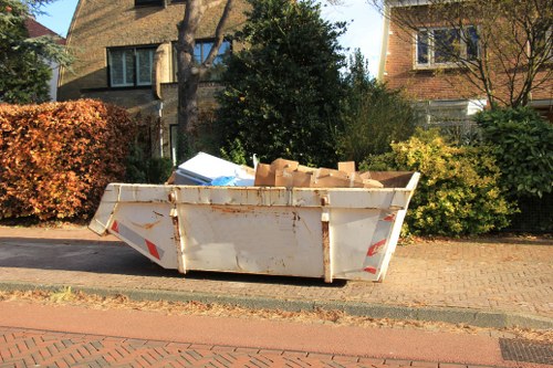 Various types of waste collected