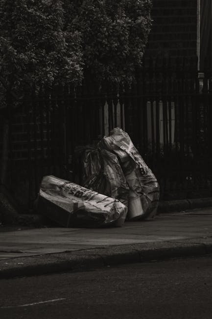 Rubbish collection near Uxbridge tube station Hillingdon